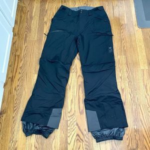 Mountain Hardwear RECCO ski/Snow Pants. Medium. Black.